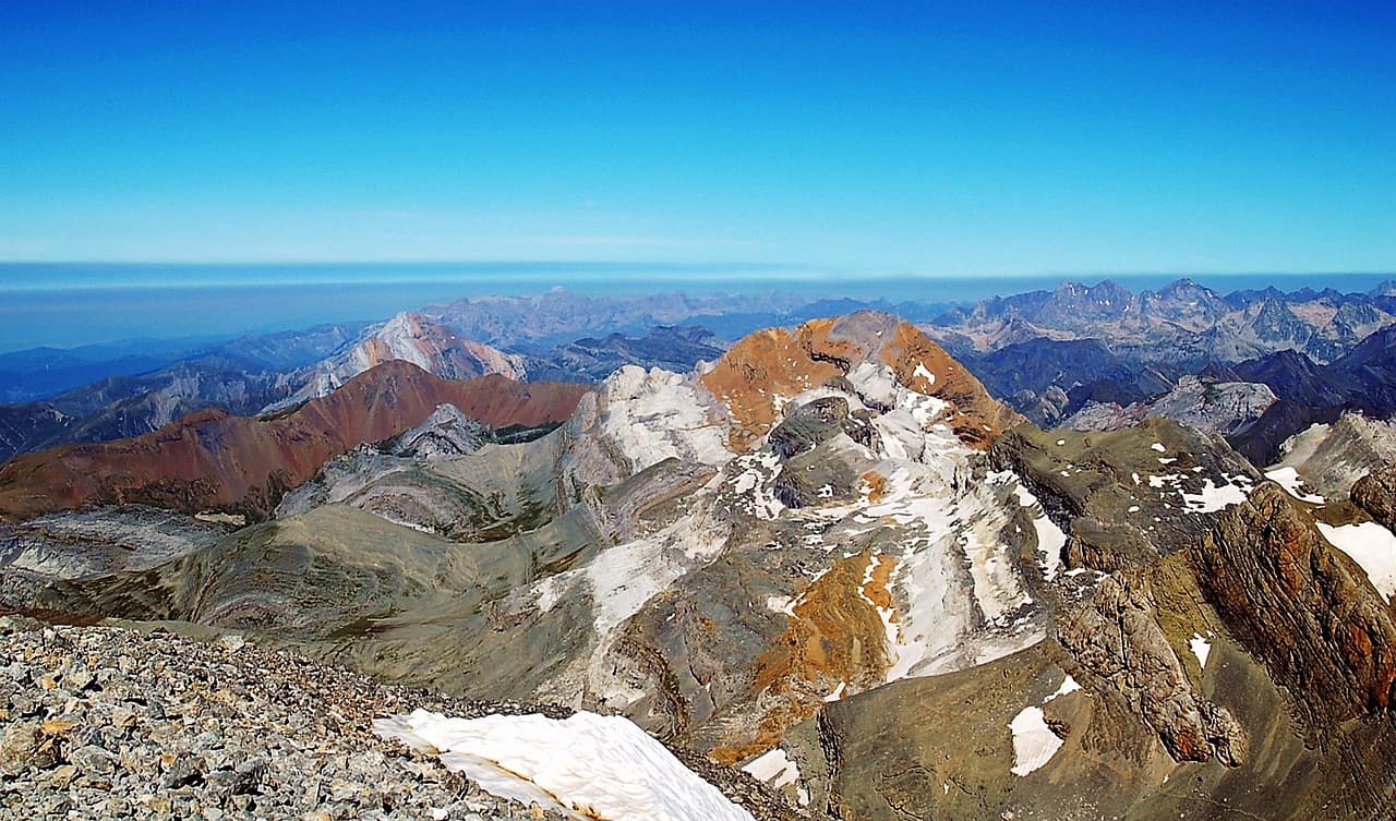 pólos de trekking de tecnologia de montanha em cascata