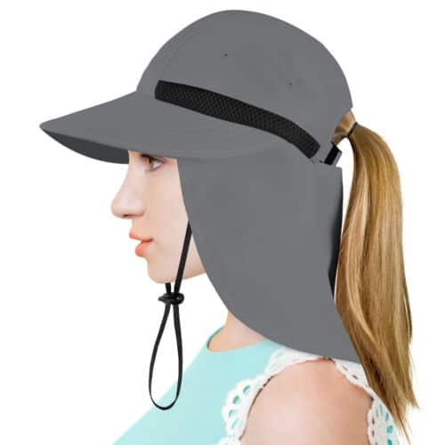 hiking hat with neck flap