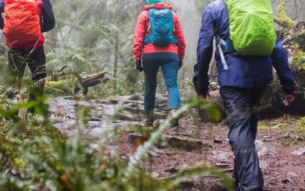 pantaloni da pioggia da trekking